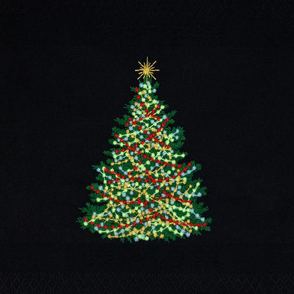 Geschirrtuch schwarz, Weihnachtsbaum