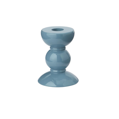 Kerzenhalter Bobbin 10 cm Hell Blau