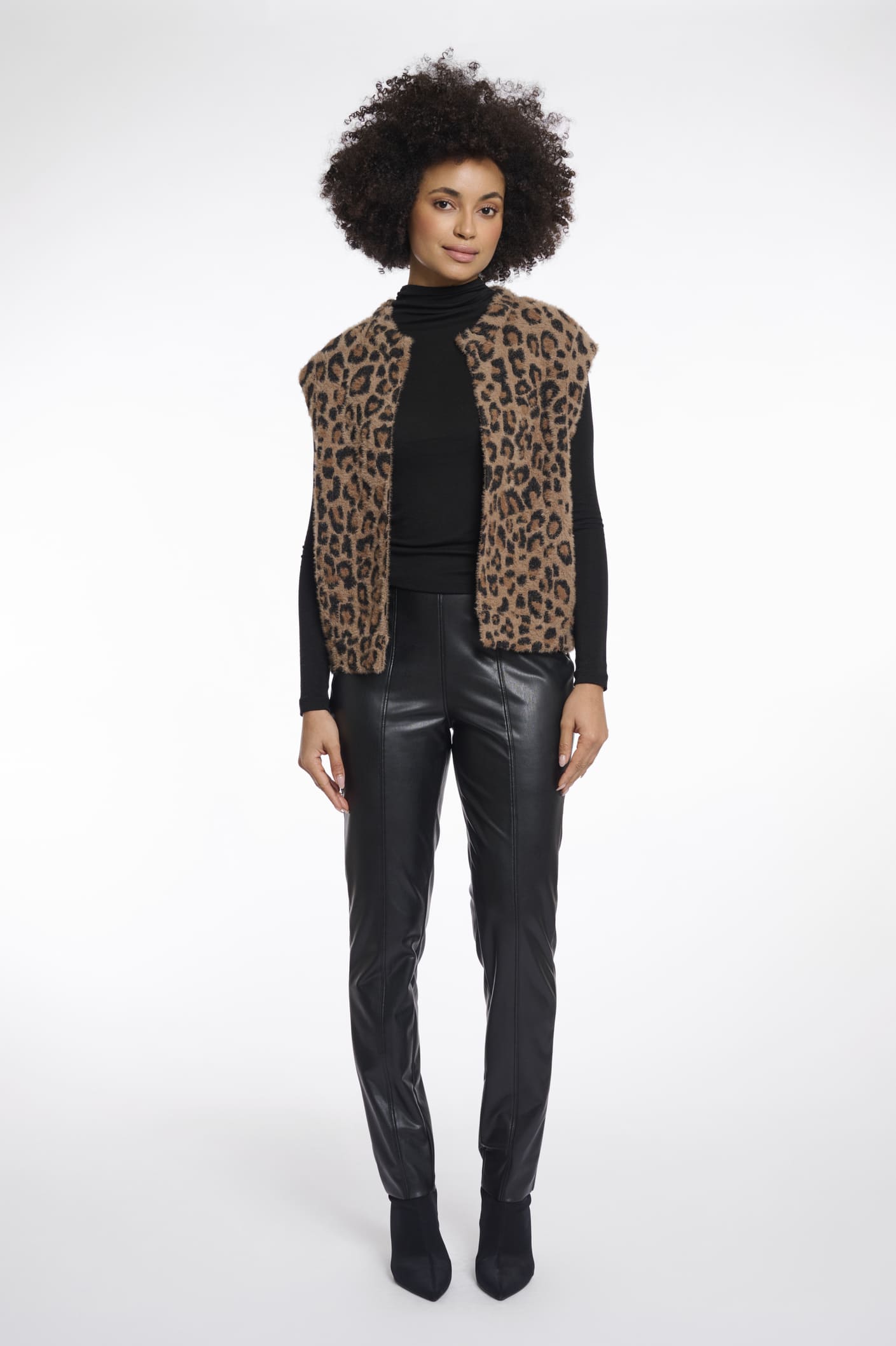 Weste Elona Leopard
