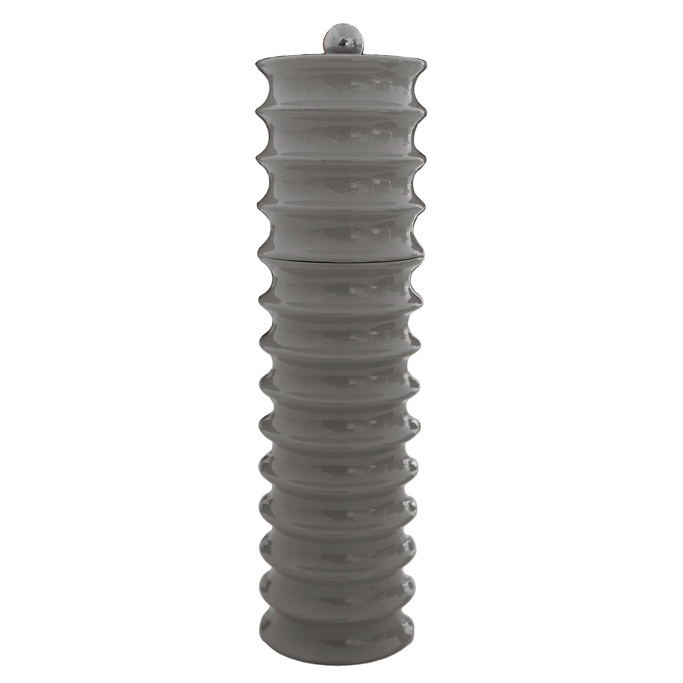 Salz- oder Pfeffermühle Twister Grau