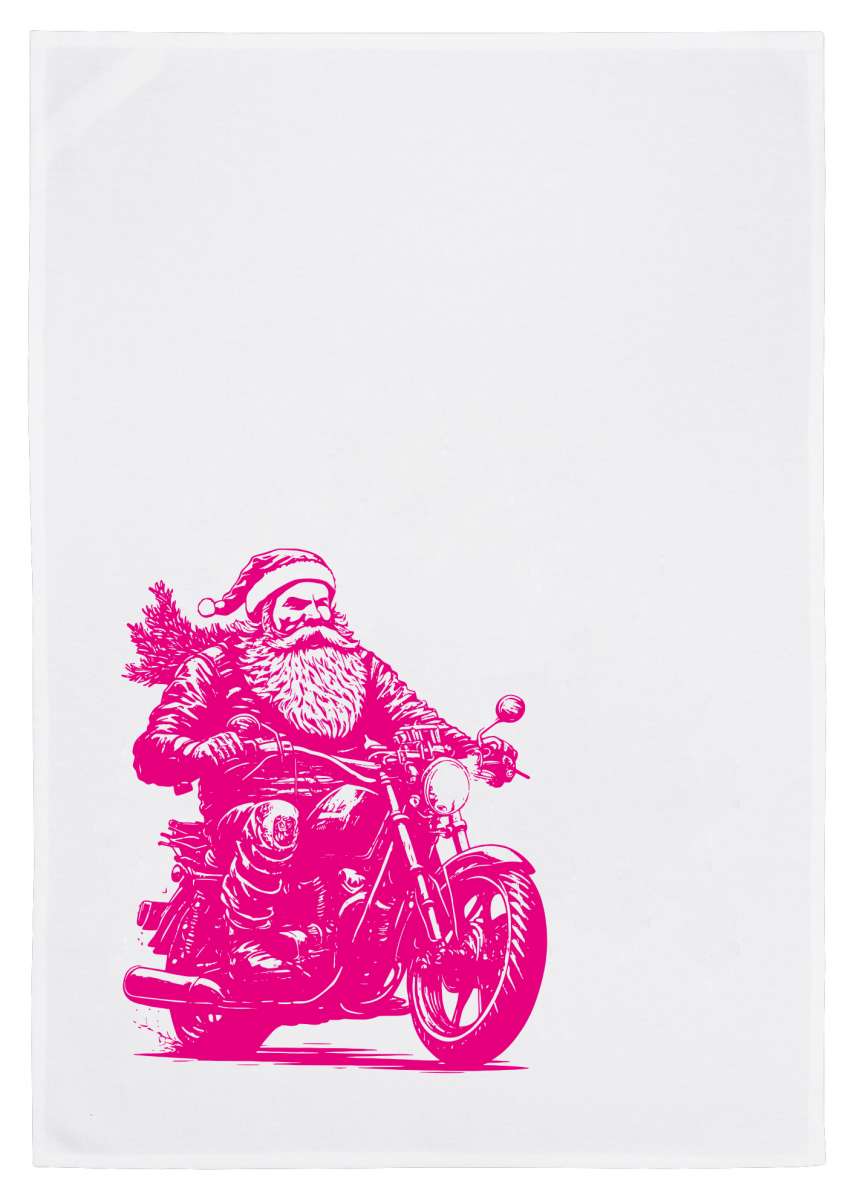 Geschirrtuch, Go Santa! pink