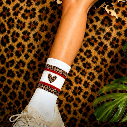 LEO HEART Socken, white