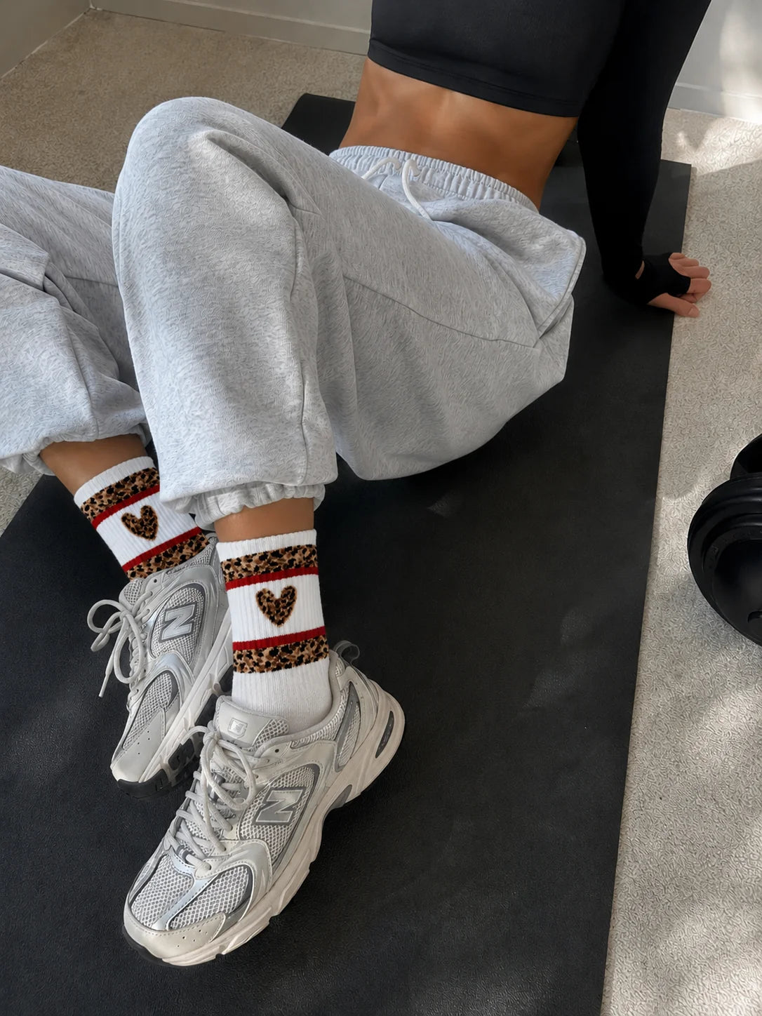 LEO HEART Socken, white
