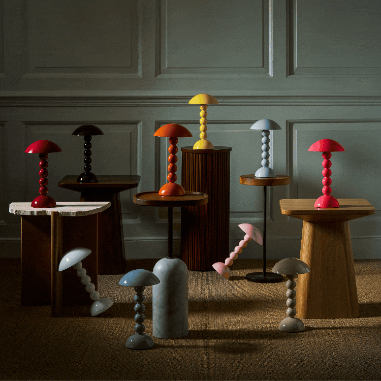Bobbin LED Lampe Pink