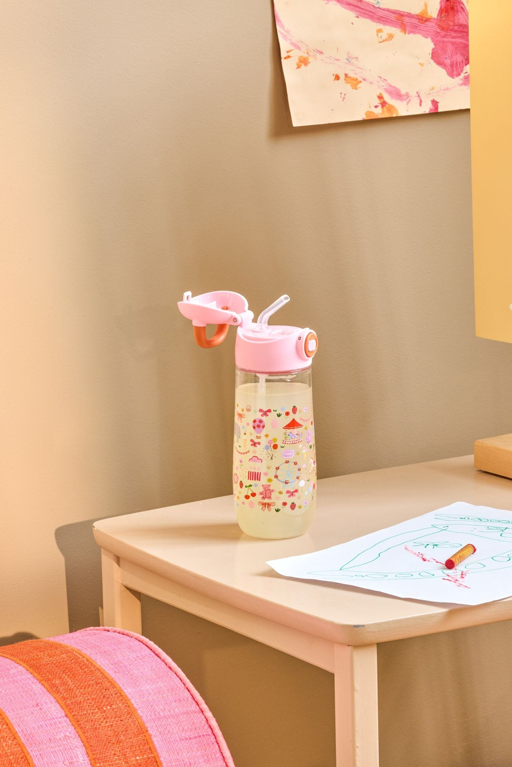 Trinkflasche Jahrmarkt Pink
