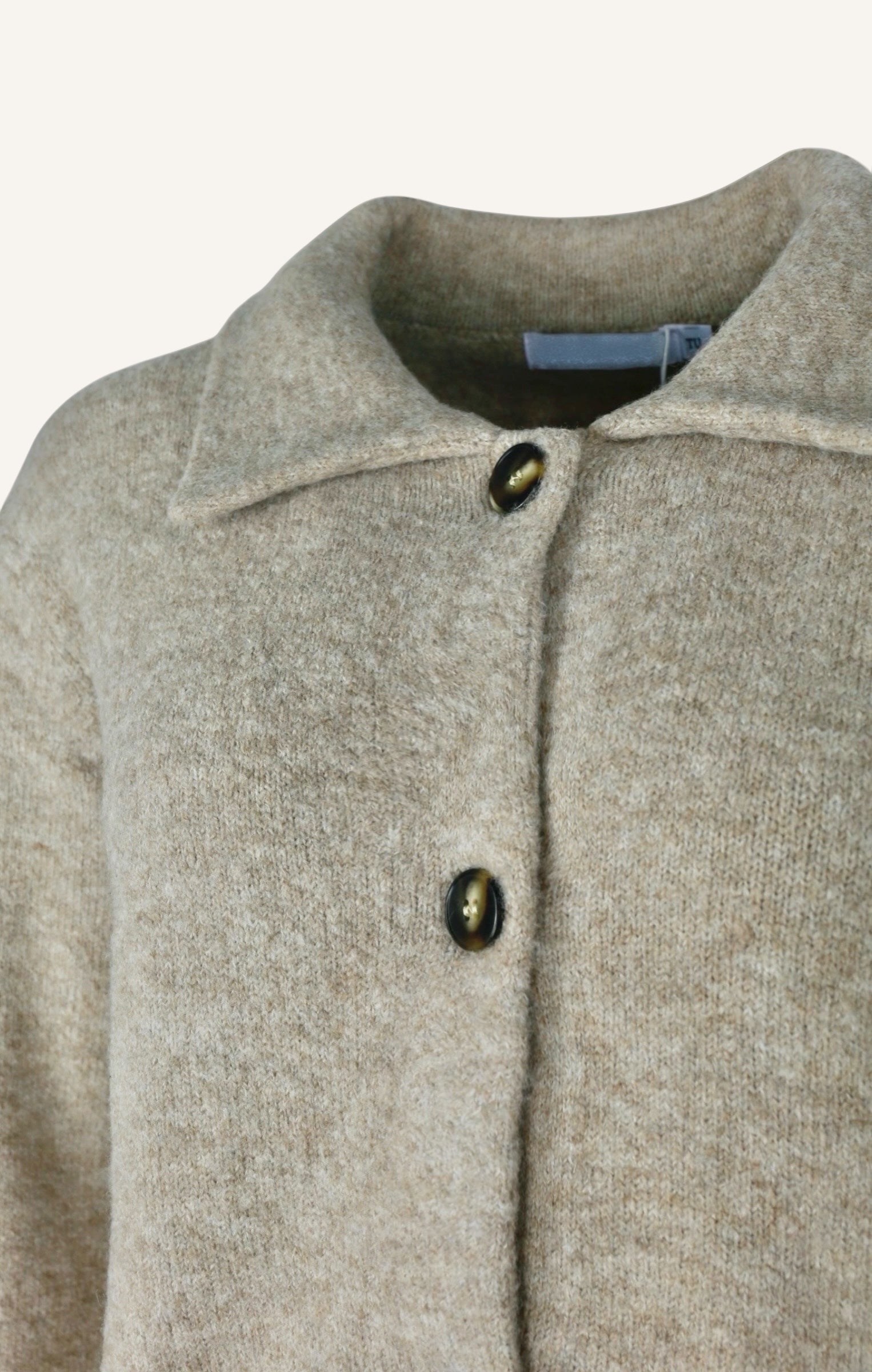 Strickjacke Taupe - ,,Mia''