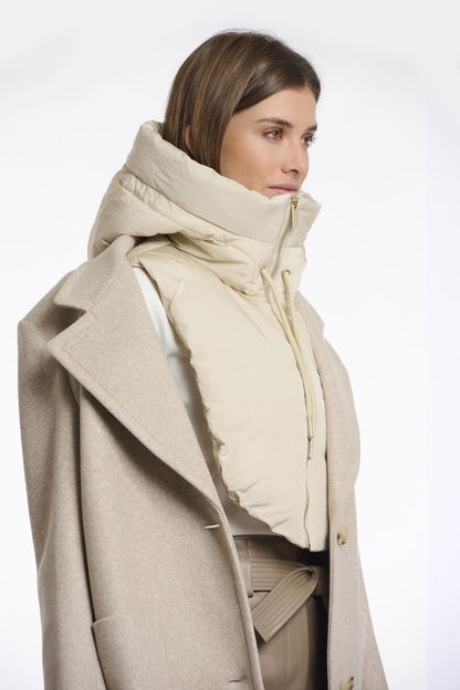 Kapuzenkragen Tabita beige