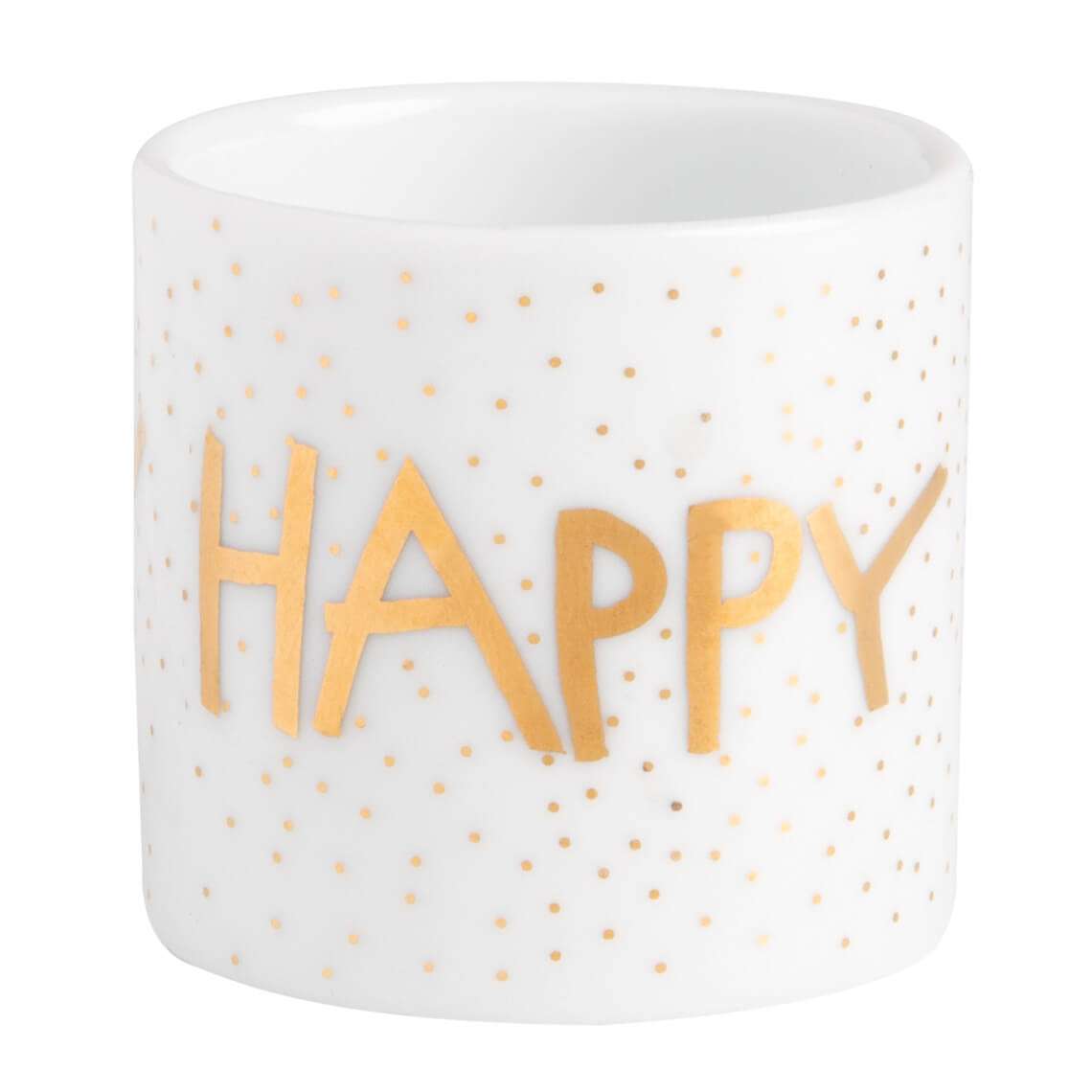 Teelichthalter / Eierbecher ''HAPPY BIRTHDAY''