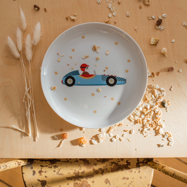 Porzzellan Teller Rennfahrer