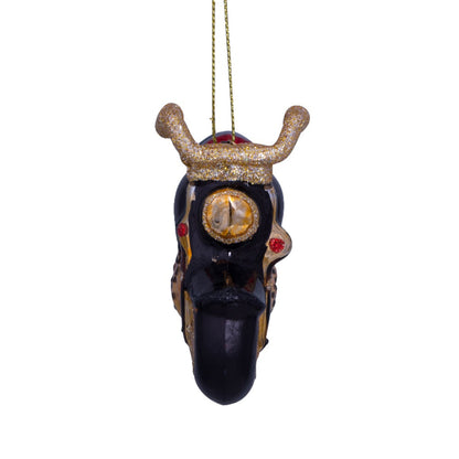 Glas Ornament, Motorrad