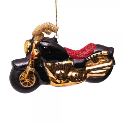 Glas Ornament, Motorrad