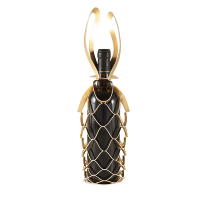 Flaschennetz Geschenkverpackung Gold