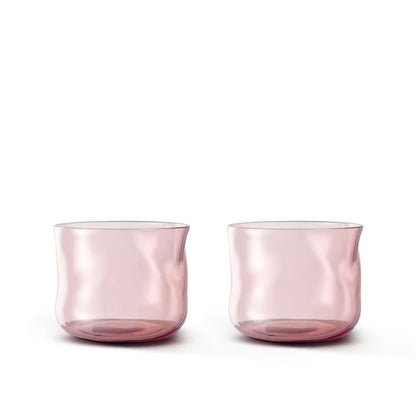 Swirl Small Tumbler Glasses - 2er Set in Bordeaux