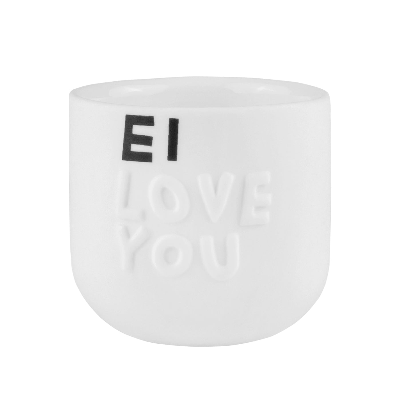 Eierbecher "Ei love you"