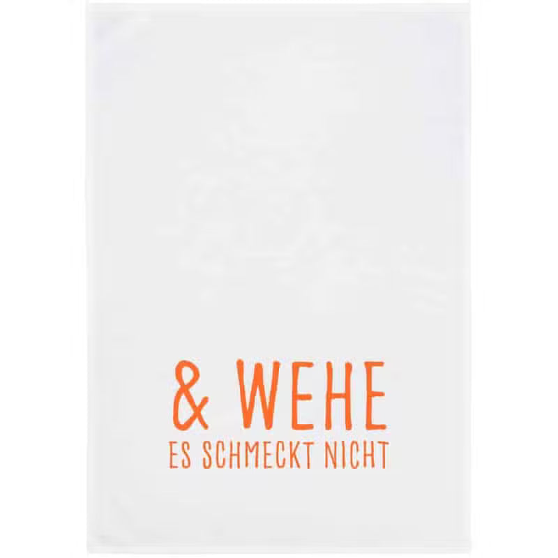Geschirrtuch "& wehe es schmeckt nicht"