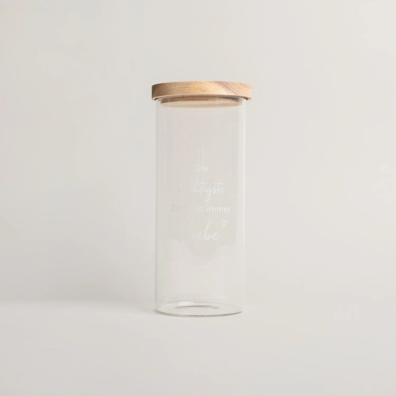 Vorratsglas "Die wichtigste Zutat ist immer Liebe"