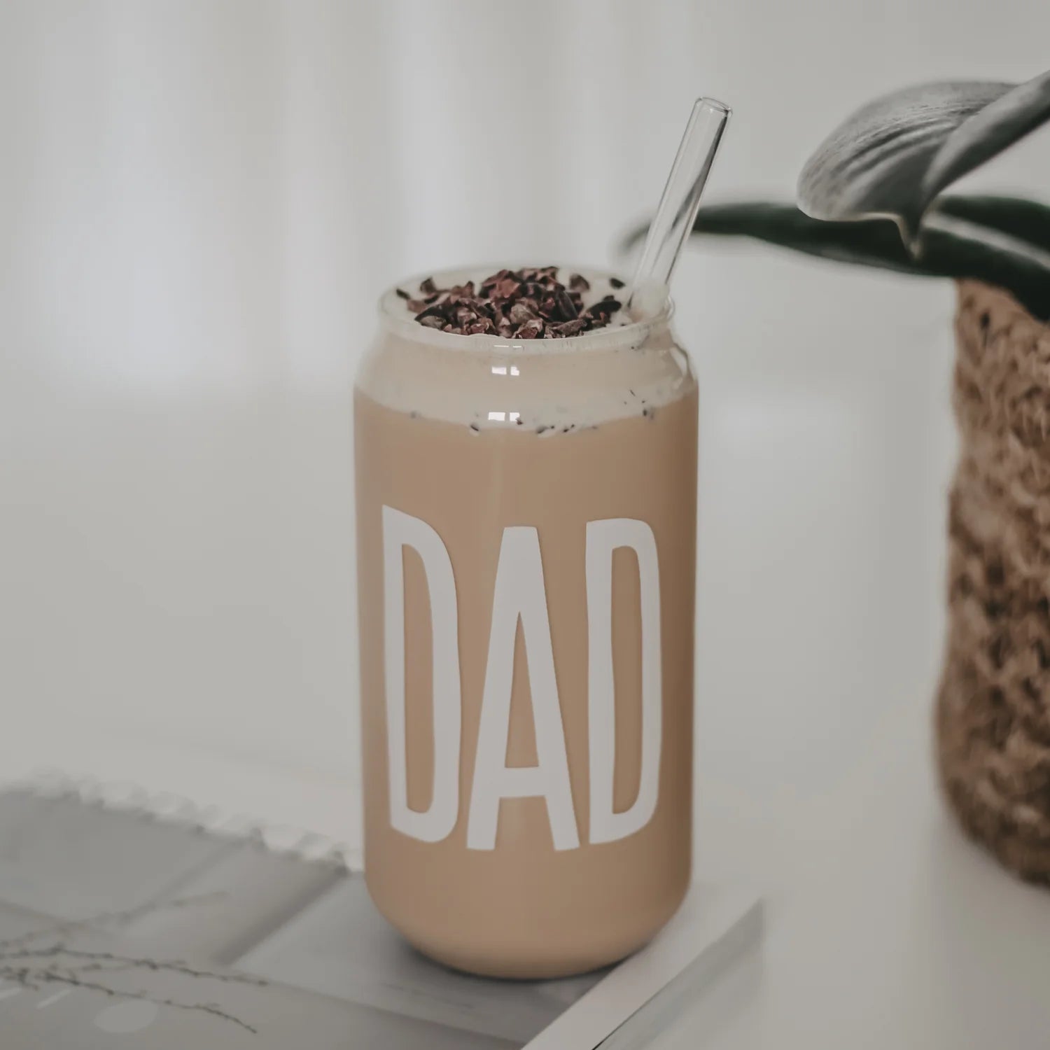 Hohes Trinkglas "Dad"
