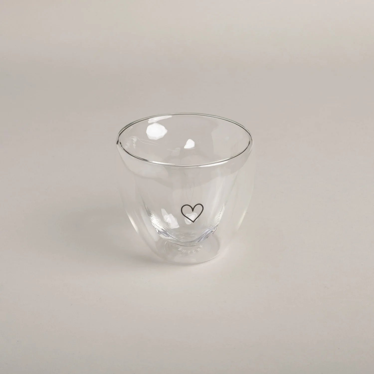 Doppelwandiges Herzglas 250ml