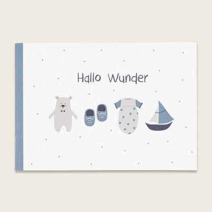 Babybuch ,,Hallo Wunder'' Blau