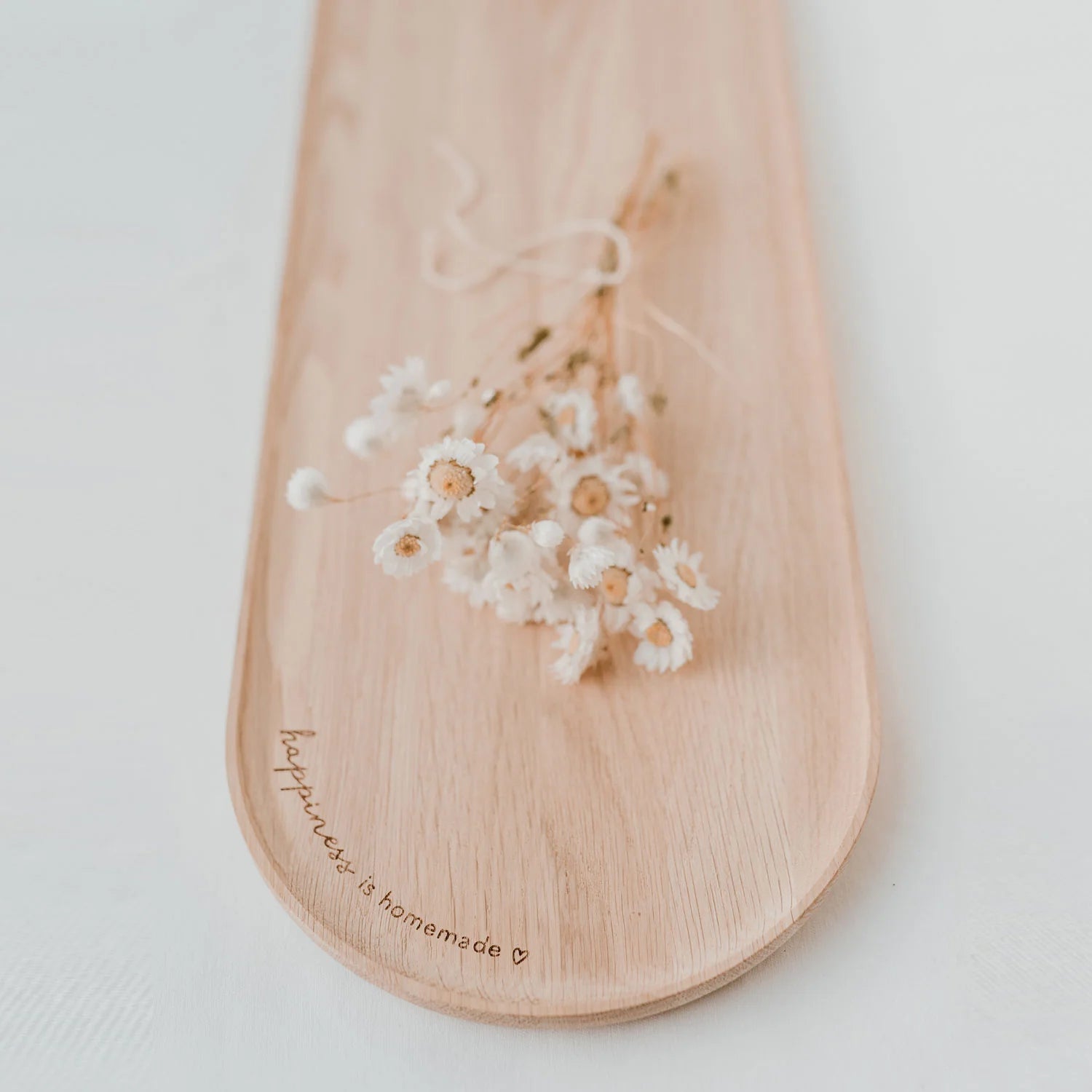 Tablett "happiness is homemade"