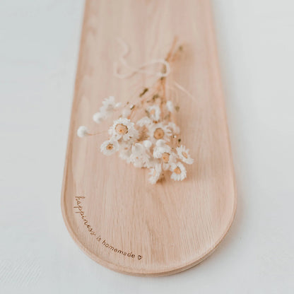 Tablett "happiness is homemade"