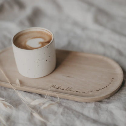 Tablett aus Eiche Weihnachten