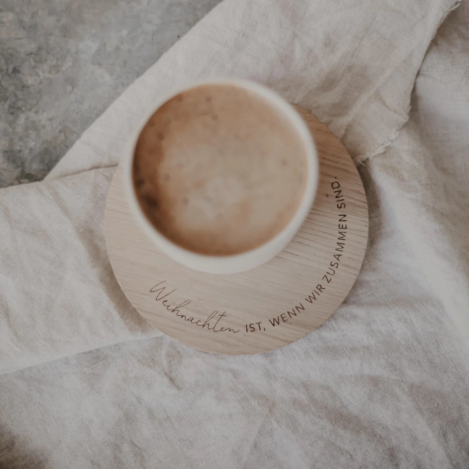 Untersetzer aus Eiche Weihnachten