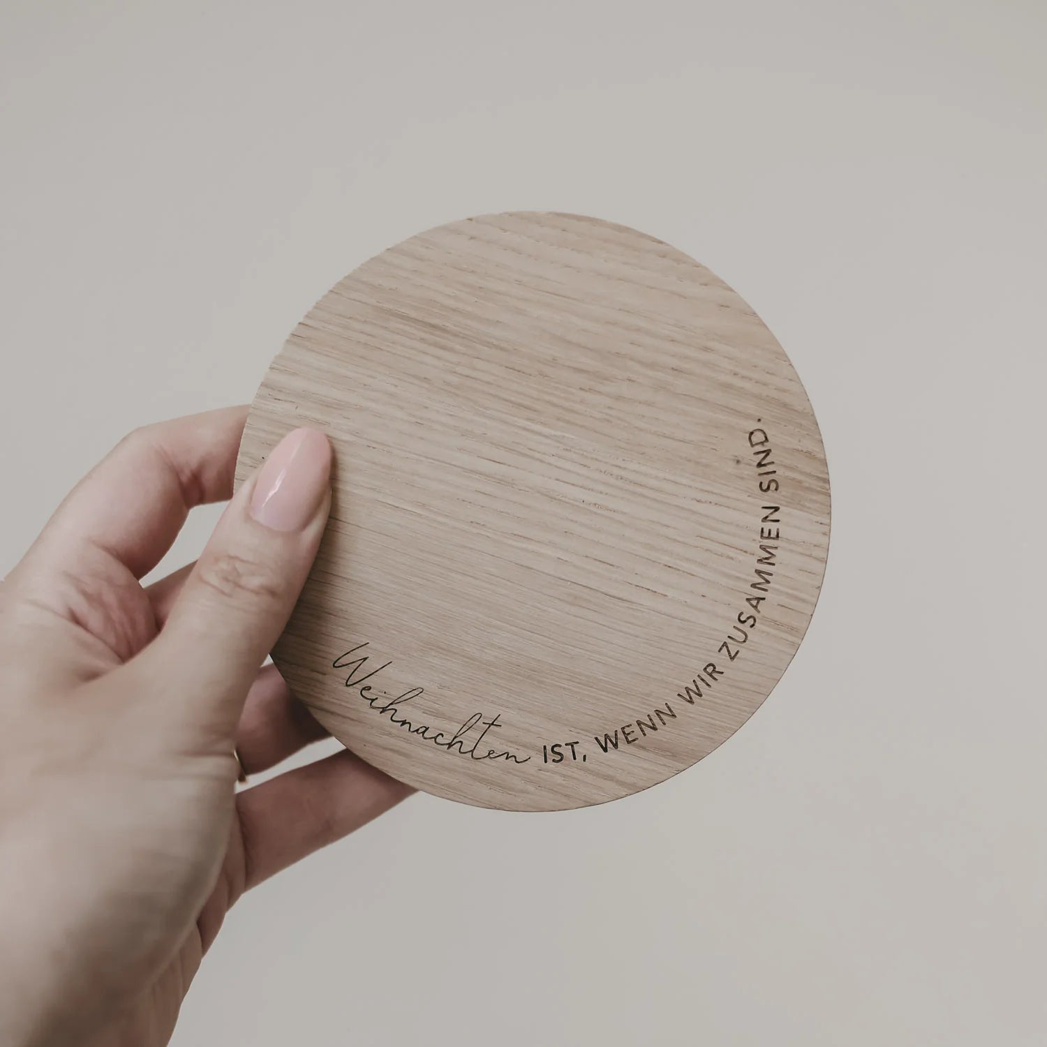 Untersetzer aus Eiche Weihnachten