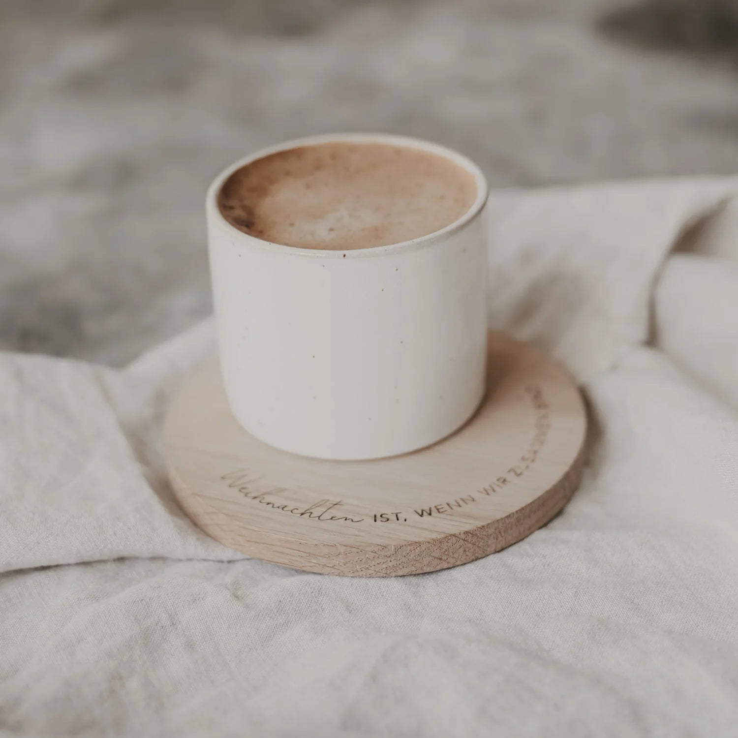 Untersetzer aus Eiche Weihnachten