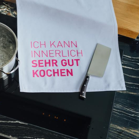 Geschirrtuch ,,ICH KANN INNERLICH SEHR GU KOCHEN''