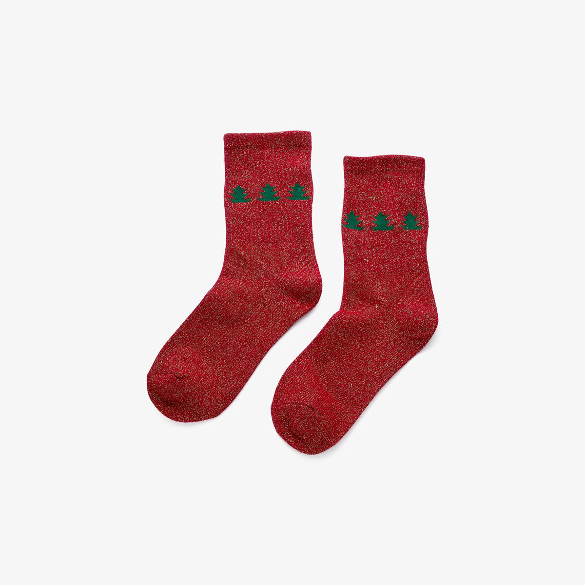 3er-Set Weihnachtssocken, Grün