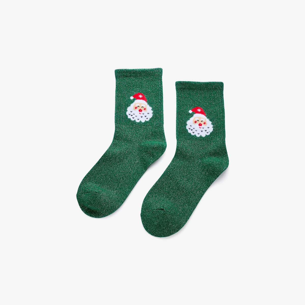 3er-Set Weihnachtssocken, Grün