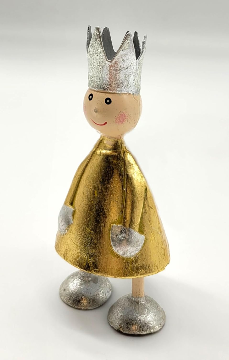 Kleiner König aus Metall gold