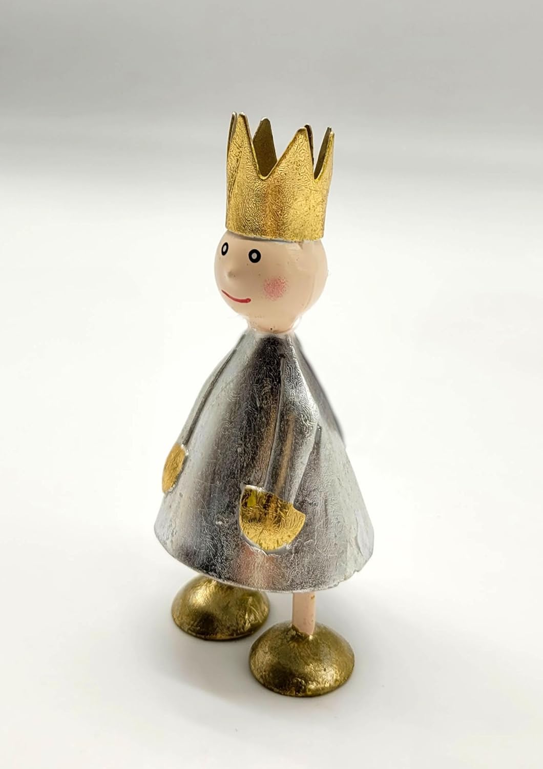 Kleiner König aus Metall Silber