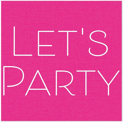Cocktailservietten 25 x 25 cm, "Let's party"