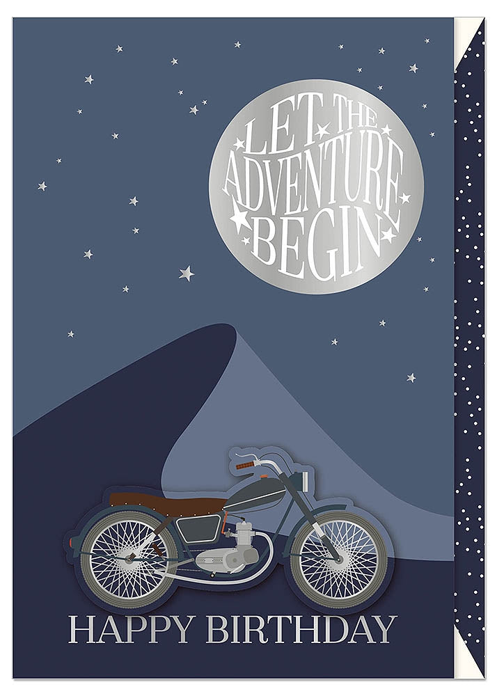 Geburtstagskarte "LET THE ADVENTURE BEGIN"