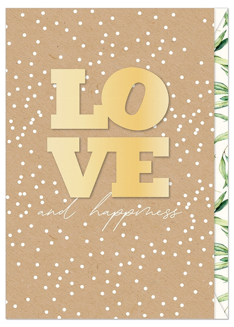 Karte "LOVE AND HAPPINESS"