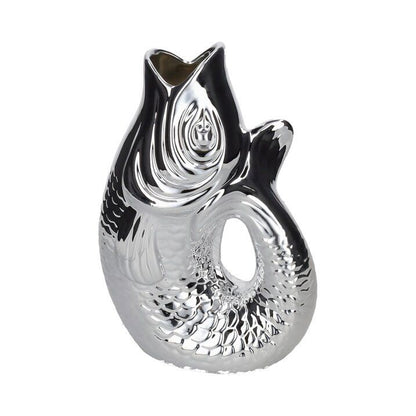 Monsieur Carafon Vase Silber