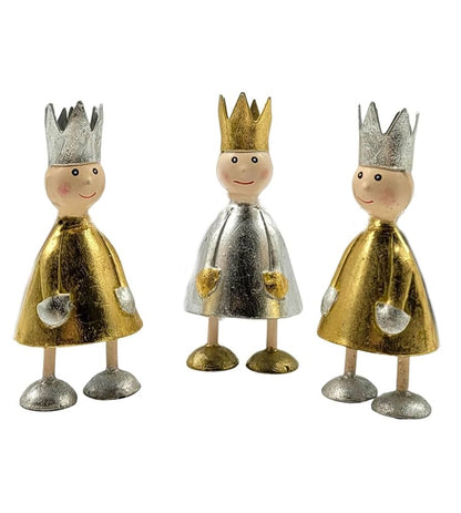 Kleiner König aus Metall gold