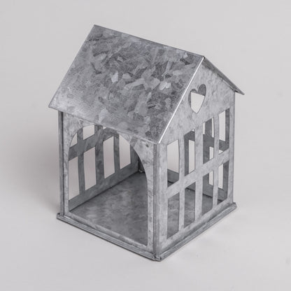 Metallhaus klein silber