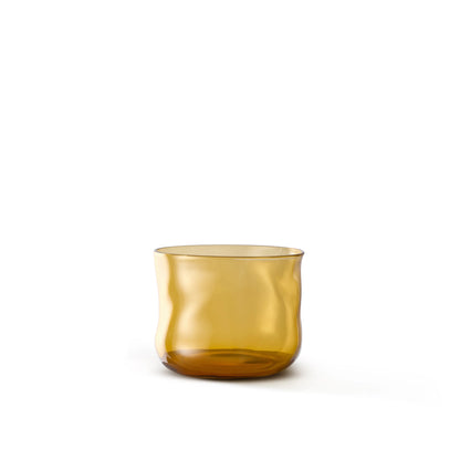 Swirl Small Tumbler Glasses - 2er Set in Ockergelb