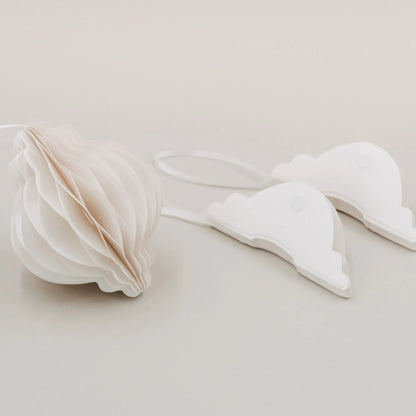 Papieranhänger 3er Set 10cm natur