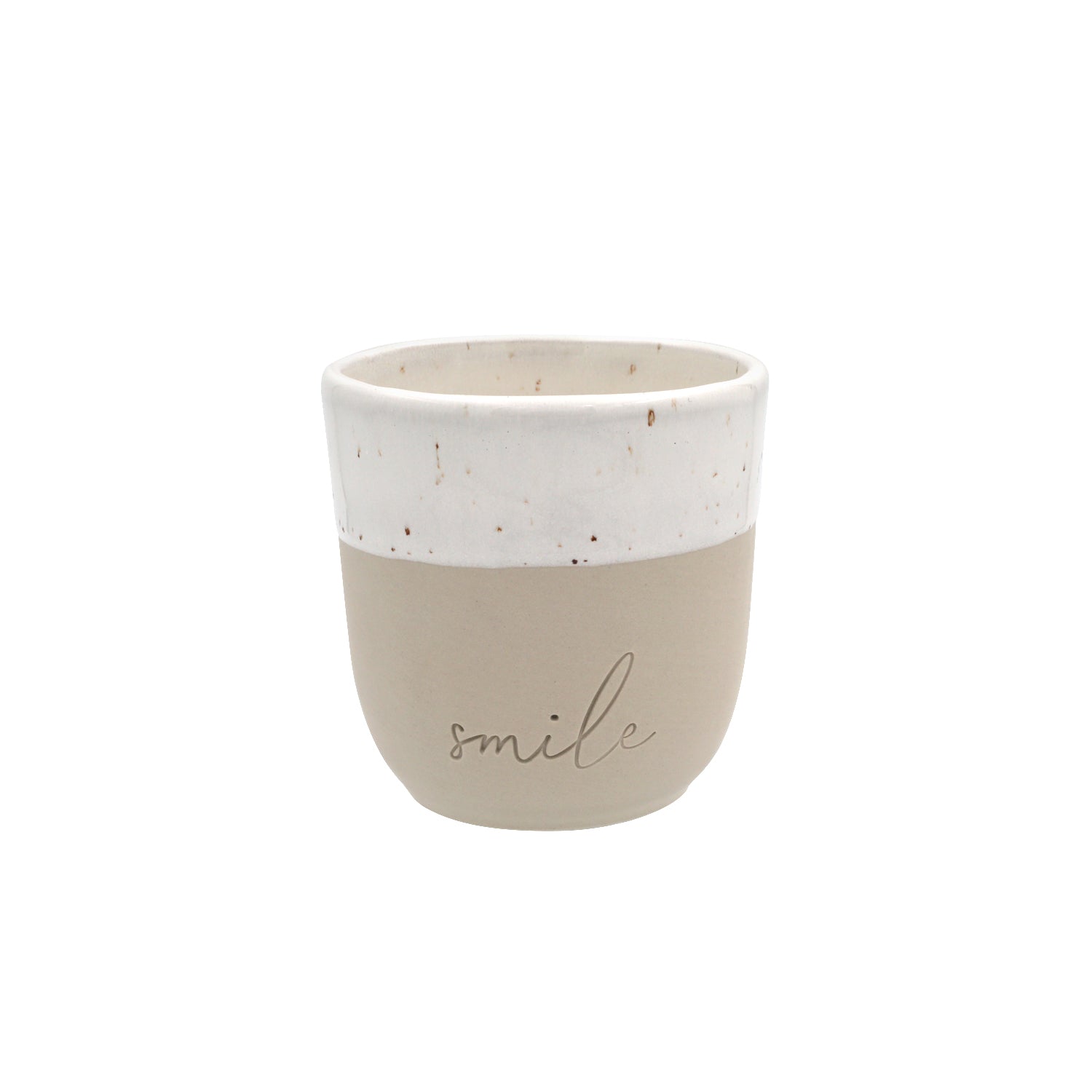 Steingut Becher LTD "Smile"