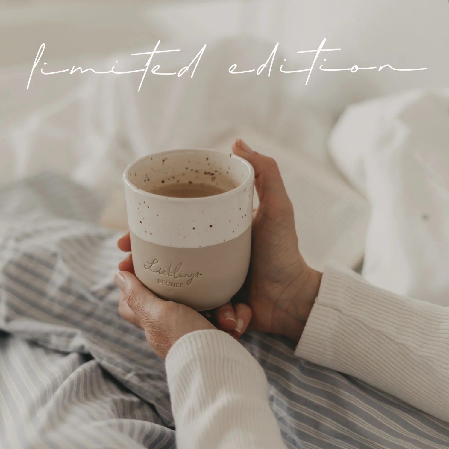Steingut Becher LTD "Lieblingsbecher"