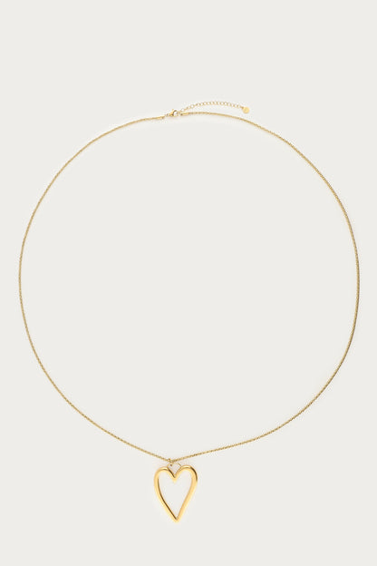 Lange Kette mit offenem Herz