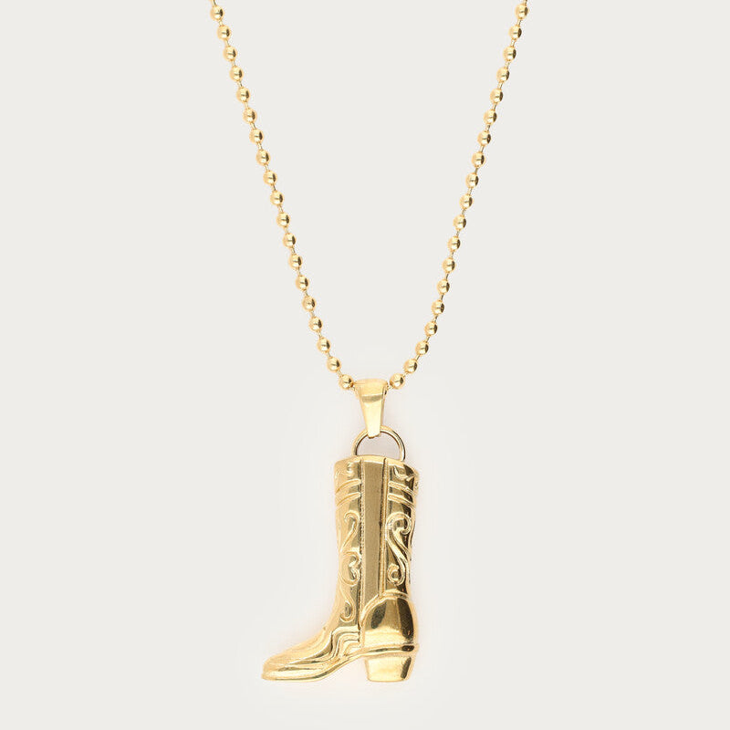 Lange Kette mit Cowboystiefel