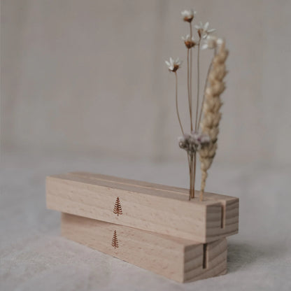 Karten- & Blumenständer aus Holz, Tanne
