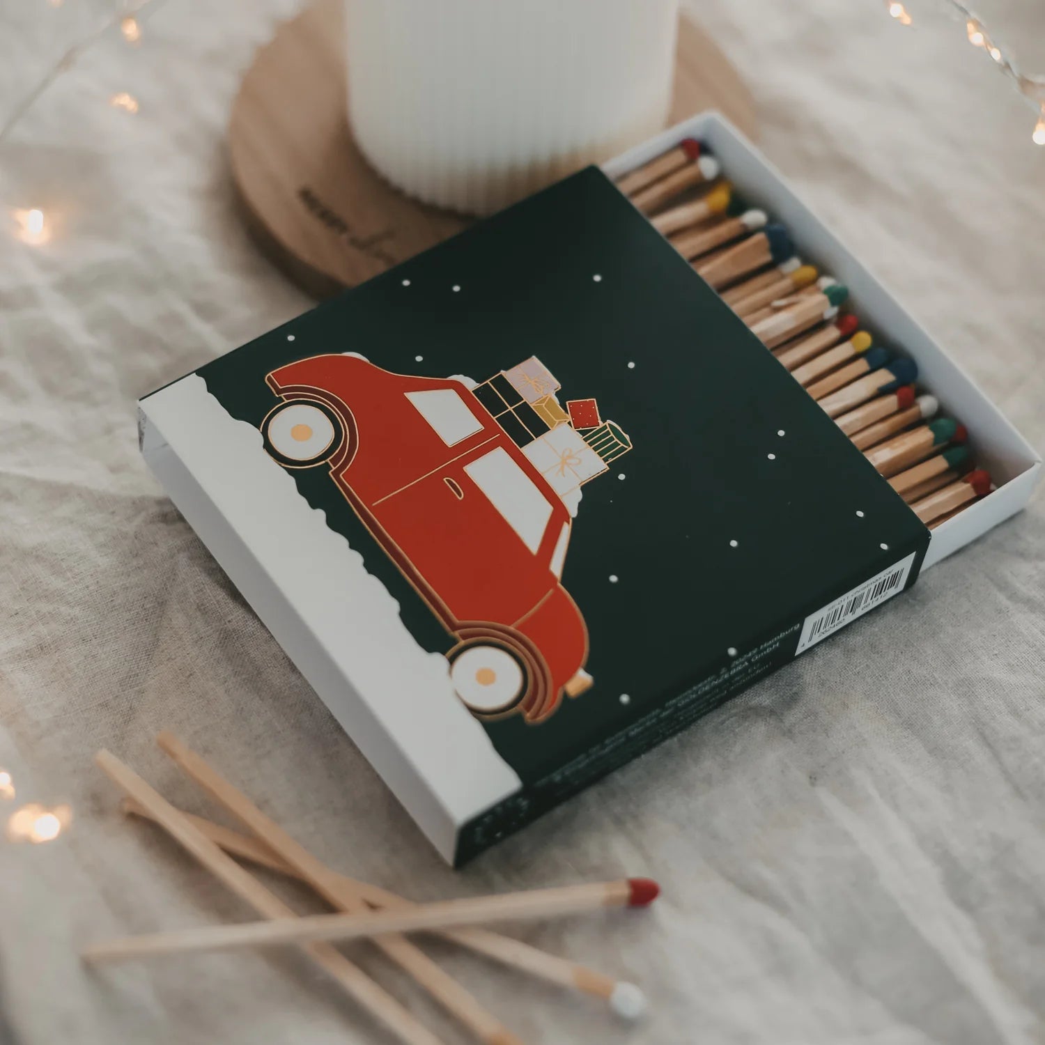 Streichhölzer Weihnachtsauto