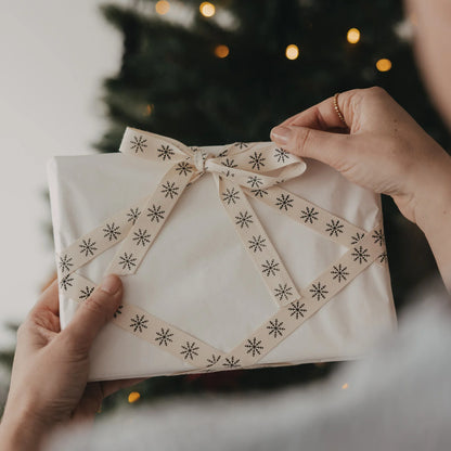 Geschenkband Schneeflocken