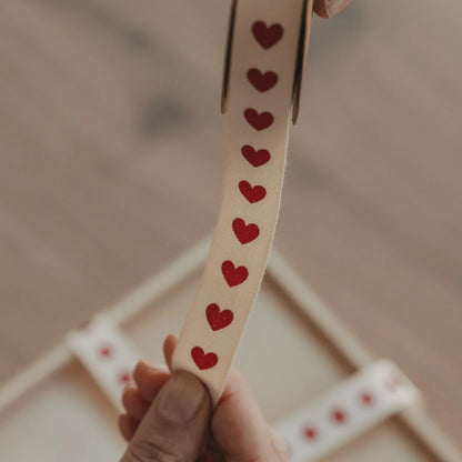 Geschenkband Herzen